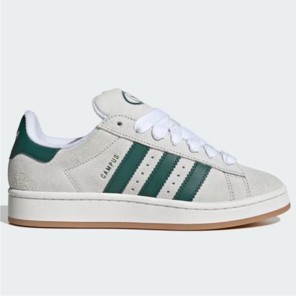 adidas Campus 00s W Crystal White / Core White / Collegiate Green - Picture 2 of 11